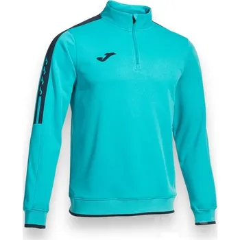 Pánská mikina Mikina JOMA OLIMPIADA, barva zářivě tyrkysová - tmavě modrá, velikost S