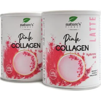 Kloubní výživa Natures Finest Pink Latte Collagen Hyaluronic Acid 2 x 125g duopack