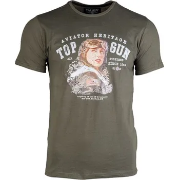 Pánské tričko Mil-Tec tričko AVIATOR oliv 3XL