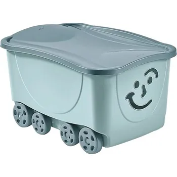 Úložný box Box na hračky Fancy Roller s kolečky modrý 58 x 32 x 39 cm