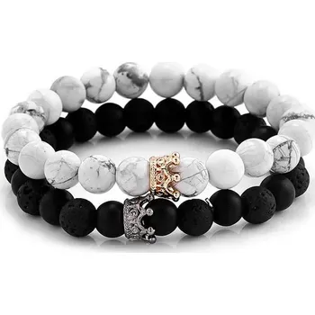 Náramek OnHand Párové náramky s královskou korunkou