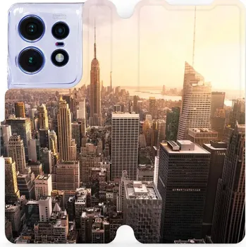 Pouzdro na mobilní telefon Flipové pouzdro Mobiwear - Motorola Edge 50 Pro - M138P New York (Knížkové flip pouzdro, obal, kryt na mobil Motorola Edge 50 Pro - M138P New York, materiál Umělá kůže + TPU - ochrana 360°, stojánek, silikonová vanička, magnetické zavírání)