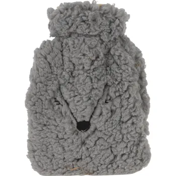 Termofor H&L Dětská nahřívací lahev Hairy 21x12cm, šedá