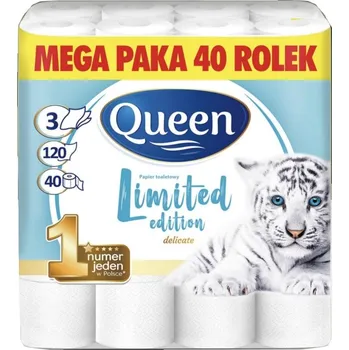 Toaletní papír Queen Delicate Limited Edition XXL 3vrstvý 40 ks
