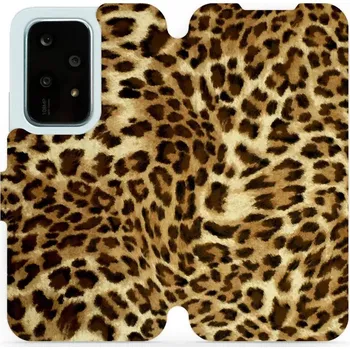 Pouzdro na mobilní telefon Flipové pouzdro Mobiwear - Honor 200 Lite - VA33P Leopardí vzor (Knížkové flip pouzdro, obal, kryt na mobil Honor 200 Lite - VA33P Leopardí vzor, materiál Umělá kůže + TPU - ochrana 360°, stojánek, silikonová vanička, magnetické zavírání)