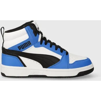 Chlapecké tenisky Dětské sneakers boty Puma Rebound V6 Mid Jr 393831 modrá 55X, EUR 38