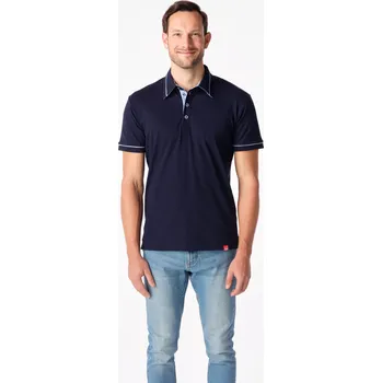 CityZen - MASSY Pánská polokošile navy/světle modrá 4XL
