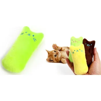 Hračka pro kočku dobirkov.cz Plyšová hračka pro kočky obdélníková CAT 9x5 cm