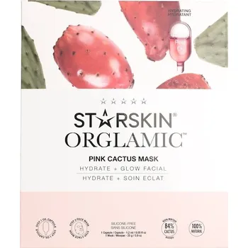 Pleťová maska StarSkin Masky Cloth-maskOrglamicFace Mask Pink Cactus 1 Stk. (411,00 Kč / 1 ks.)