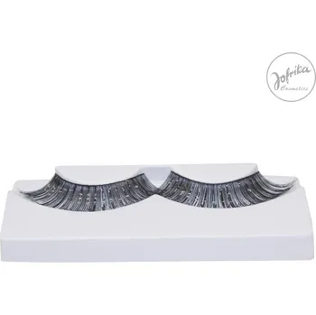 Karnevalový doplněk Jofrika Německo Duhové řasy - černé 18073 - D