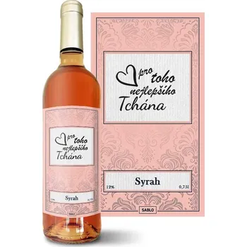 Víno Sablio Růžové víno Pro toho nejlepšího tchána: 0,75 l