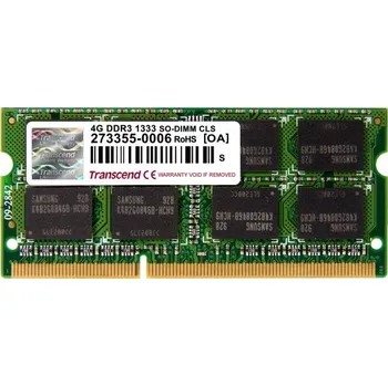 Operační paměť TRANSCEND SODIMM DDR3 4GB 1333MHz 2Rx8 CL9