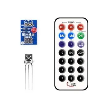 Dálkový ovladač Univerzální dálkový ovládač s přijímačem HX1838 pro Arduino