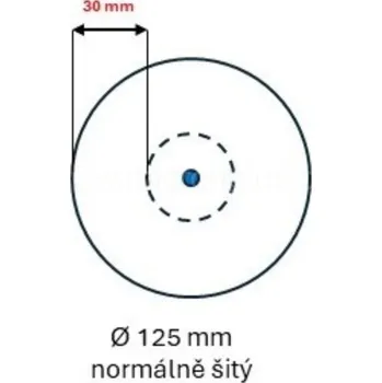 Lešticí kotouč Leštící kotouč Molino 330, rozměr 125x20 - otvor (varianty), Molino 330, 125x20 - otvor 10, normálně šitý