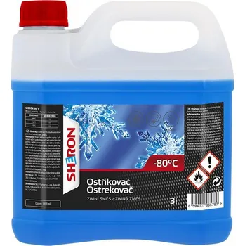 Náplň do chladiče a ostřikovače SHERON Zimní ostřikovač -80 °C 72x3 L