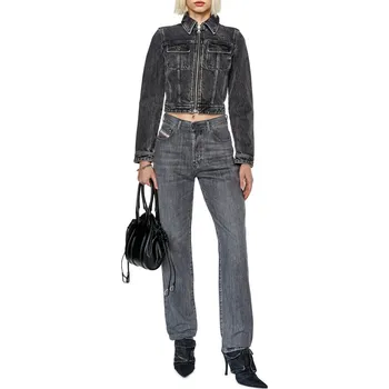 Dámské džíny DŽÍNY DIESEL 1956 D-TULIP TROUSERS BLACK