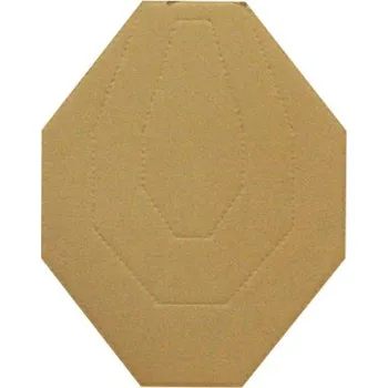 Terč na sportovní střelbu Terč IPSC, 4SHOOTERS, hnědo-bílý, perforace z hnědé strany, 50 ks