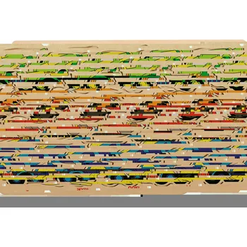 GOKI Dřevěné vkládací puzzle Stavební stroje