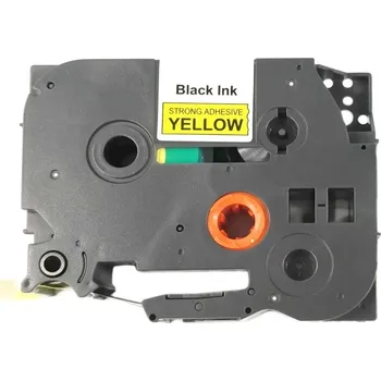 Pásek do tiskárny Páska - BROTHER TZE-S641 - 18 mm žlutá - černý tisk - kompatibilní