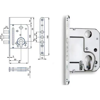 Zámek na kolo Zámek 2834 C Bzn
