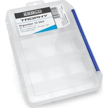 Zebco Krabička Trophy Organizer - 15 Slot 20,5 x 14,5 x 3 cm