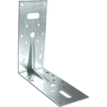Tesařské kování Stavební Úhelník tesařský s prolisem 150x150x65x2,5mm
