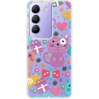 Telefonní příslušenství Odolné silikonové pouzdro iSaprio - Cat pattern 01 - Vivo V40 SE 4G/5G