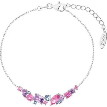 Náramek Stříbrný náramek se zirkony - AP538-7727