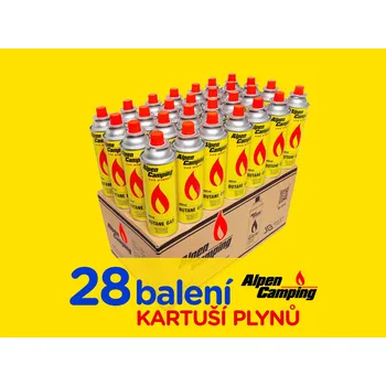 Plynová kartuše Torch 28 ks kartuší s plynem 6,356 kg plynu