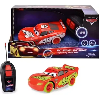 autodráha Dickie RC Cars Blesk McQueen Single Drive Glow Racers 1:32, 1kan