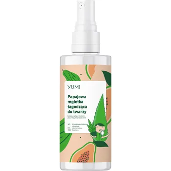 Přípravek na čištění pleti a oči Yumi Papaja zklidňující mlha na obličej papaya, 150 ml