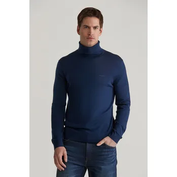 Pánský svetr ROLÁK GANT EXTRAFINE MERINO WOOL TURTLENECK MARINE