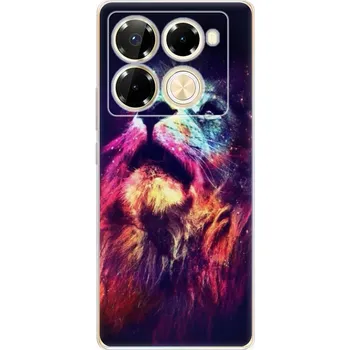 Pouzdro na mobilní telefon Odolné silikonové pouzdro iSaprio - Lion in Colors - Infinix Note 40 PRO / Note 40 PRO+ 5G