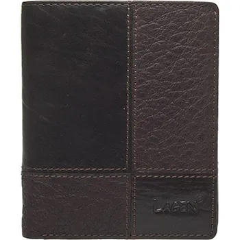 Peněženka Pánská peněženka LAGEN kožená V-28/T tmavě hnědá D.BRN
