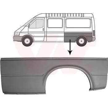 Blatník karosérie Boční stěna VAN WEZEL 1897145