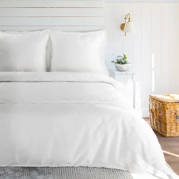 Povlečení Elegantní ložní povlečení RETRO6 v bílé barvě Rozměr ložního povlečení: Šířka x Délka: 220x200cm + 2 ks 70x80 cm