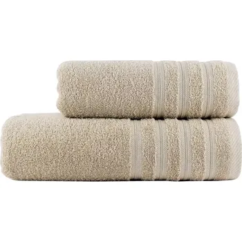 Ručník Sada froté osušky a ručníku Viva Světle hnědá