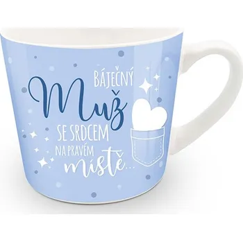 Nekupto Dárkový hrnek Báječný muž se srdcem na pravém místě NZB