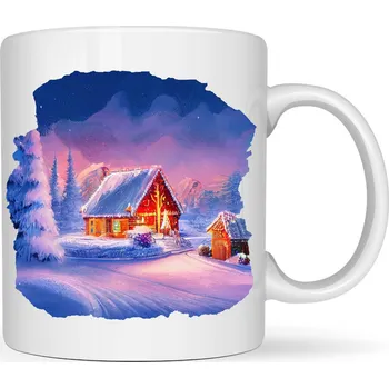 Hrneček - Vánoční motiv (domeček)