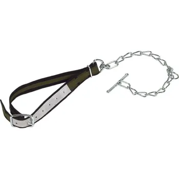 Obojek s vazákem na telata Top - 100 x 4 cm / s řetězem