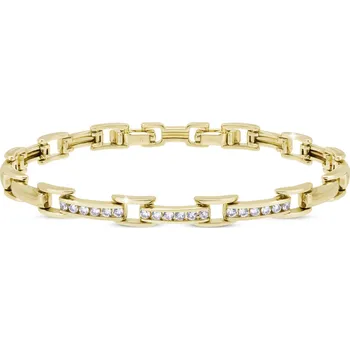 Náramek biju Pozlacený náramek 14k se zirkony 2002678