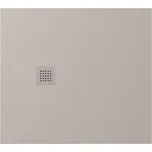 Polysan TRENECA vanička z litého mramoru s možností úpravy rozměru, 100x90cm, béžová mat, 84306.81