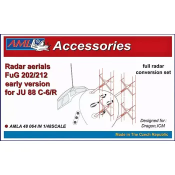 Plastikový model AML 1/48 Junkers Ju 88 C-6/R w/ FuG 202/212