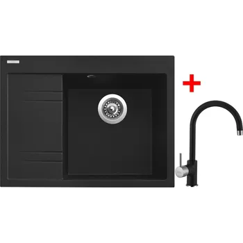Granitový dřez Akční Sinks RIM 650 P Metalblack + VITALIA GR