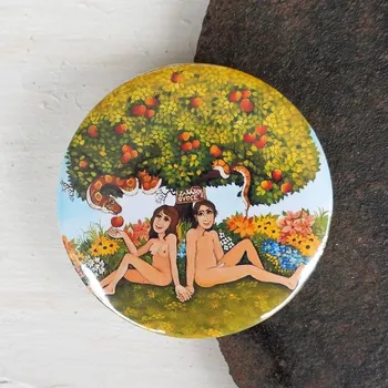 Dekorativní magnet Zuzana Honsová Adam a Eva magnet 56 mm