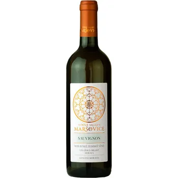 Víno Sauvignon 2022, zemské víno, Vinné sklepy Maršovice, suché