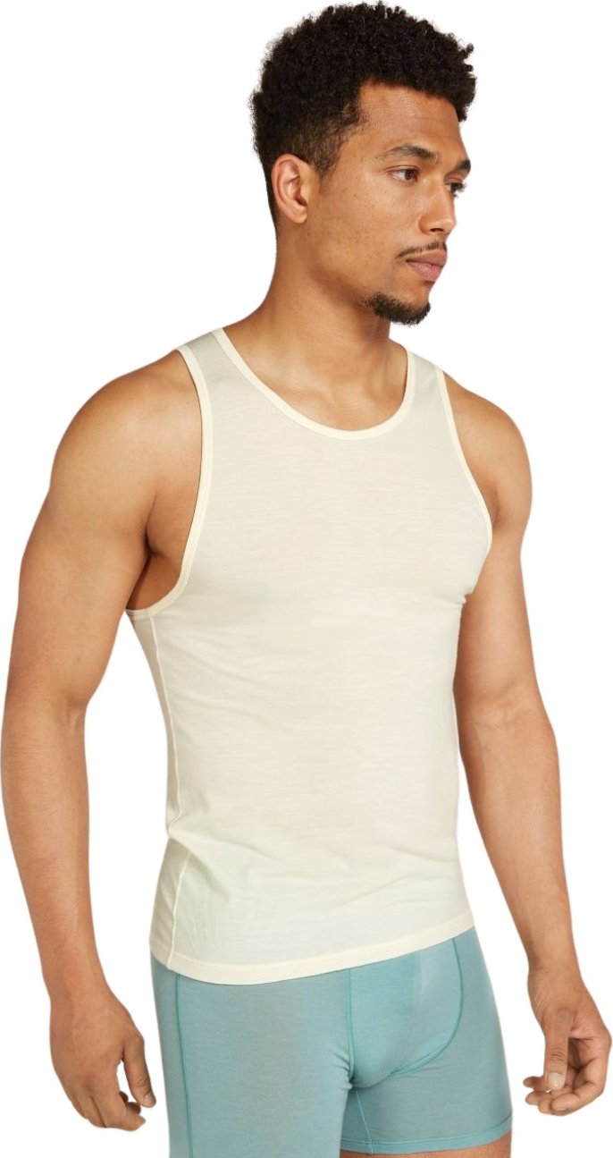 Pánské merino tílko ICEBREAKER Mens Anatomica Tank, Undyed velikost: S