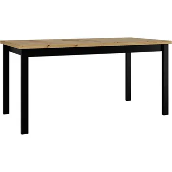 Jídelní stůl Rozkládací stůl Diesel 90 x 160/200 IV, Barva dřeva: dub artisan - L / černá MIRJAN 5903211218385