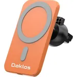 Bezdrátová nabíječka s MagSafe a magnetický držák do auta - oranžová