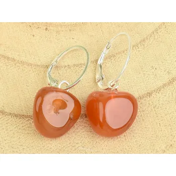 Náušnice Náušnice karneol troml Ag 925/1000